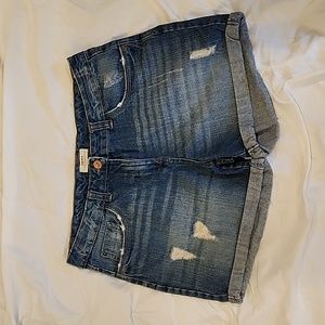 Distressed Jean shorts, size 8 (UK 12)  (& generous sizing)